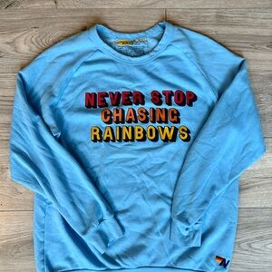 Aviator Nation Light Blue Crewneck Sweater